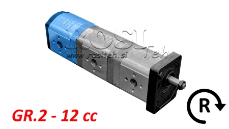 POMPĂ HIDRAULICĂ 20C12X066 SPATE GR.2 12 CC DREAPTA