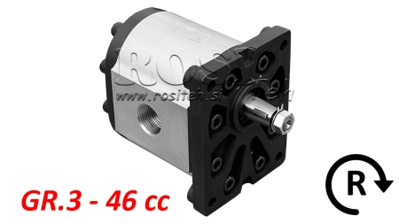 ХИДРАВЛИЧНА ПОМПА ГР.3 46 CC ДЯСНА - РЕЗБА