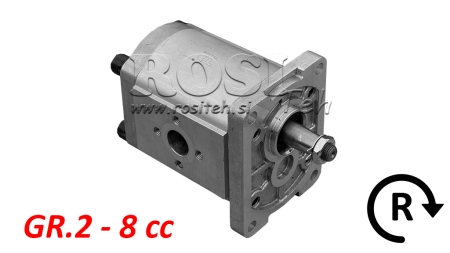 POMPĂ HIDRAULICĂ GR.2 8 CC DREAPTA - FLANGE
