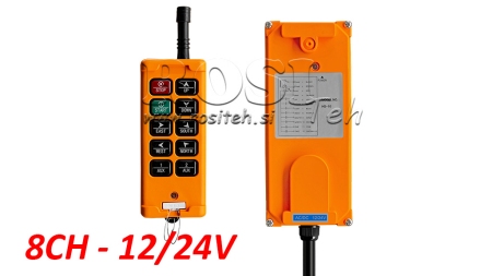 RADIO KONTROLLER 8CH - 12/24V
