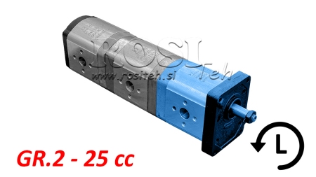 ХИДРАВЛИЧНА ПОМПА 20A25X067 ПРЕДНА GR.2 25 CC ЛЯВА