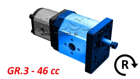 ХИДРАВЛИЧНА ПОМПА 30C46X198 ПЪРВА ГР.3 ГР.2 46 CC ДЯСНА