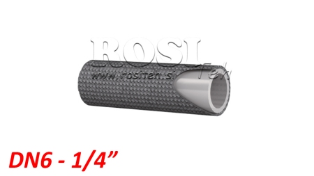 HLADKÁ HADICA ODOLNÁ VOČI TEPLU PTFE SAE100 R14 DN6 (1/4) 175 BAR