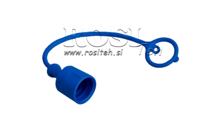 GUMMI SCHUTZDECKEL FÜR MÄNNLICHE SCHNELLKUPPLUNG - BLAU