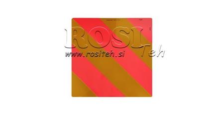 SEMN DE AVERTIZARE DIN ALUMINIU PENTRU VEHICULE ȘI REMORCI dim.423x423mm