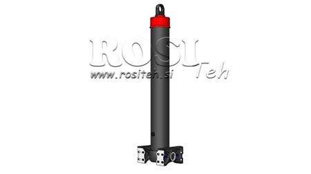 TELESCOPICKÝ CYLINDR PRO VYKLÁDACÍ PŘÍVĚS 5-stupňový ZDVIH-7100mm 42Ton