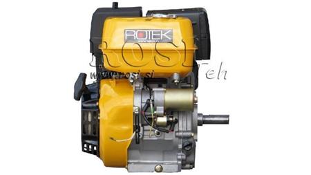 бензинов двигател EG4-420cc-9.6kW-13.1HP-3,600 RPM-E-KW25x88.5-електрически старт