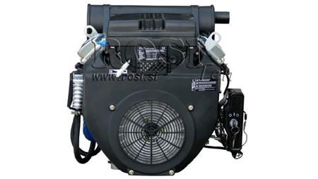 бензинов двигател 614cc-14.9kW-3,600 RPM-E-KW25.4x72-електрически старт