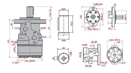 ХИДРАВЛИЧЕН МОТОР MR 250