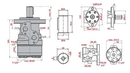 ХИДРАВЛИЧЕН МОТОР MR 315