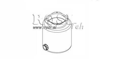 REZERVOR METALIC ROLL PP 6 LITRI ORIZONTAL-VERTICAL