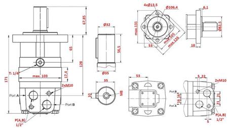 MOTOR HIDRAULIC MS 100