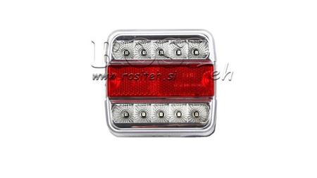 LED ЗАДНА СВЕТЛИНА ЗА ПРИЦЕП КОМБИНИРАНА 4 ФУНКЦИИ 12V БЯЛА