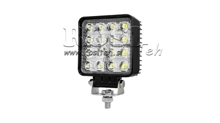 LEDOWA LAMPKA ROBOCZA - ŚWIATŁO 16 LED 48W 12V-24V