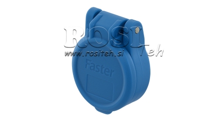 BLAUWE BESCHERMENDE DEKSEL PVC VROUWELIJKE SNELKOPPELING PUSH PULL