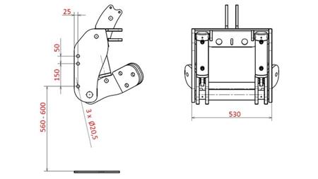 KIT UNIVERSAL HIDRAULIC PENTRU AXA FRONTALĂ PENTRU TRACTOR 1500kg