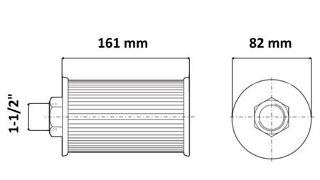 FILTRU DE SUCȚIE HIDRAULIC METAL 1 1/2 - 90 LIT