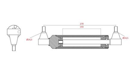 CILINDRU DE DIRECȚIE HIDRAULIC MASSEY FERGUSON OEM-3401240M91, 0011403U91, 192749M92, 168009M92, 183