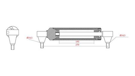 HYDRAULICKÝ ŘÍDÍCÍ CYLINDR MASSEY FERGUSON OEM-3401241M91, 0011404U91, 168009M92, 183179M91, 185