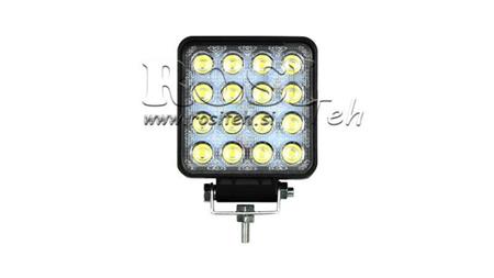 LED PRACOVNÍ SVĚTLO - SVĚTLO 16 LED 48W 12V-24V