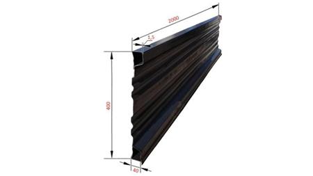 PANOU LATERAL PENTRU REMORCĂ DE ÎNCLINARE 2 MET. - ÎNĂLȚIME 400 mm