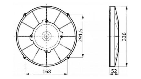 ОСЕВИ ВЕНТИЛАТОР 305mm ВЛАЧЕНЕ 24V