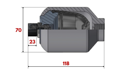 ХИДРАВЛИЧЕН АКУМУЛАТОР 0.15 ЛИТРА - M18X1.5
