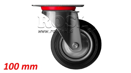 ROATA 100mm CU BAZĂ ROTATIVĂ