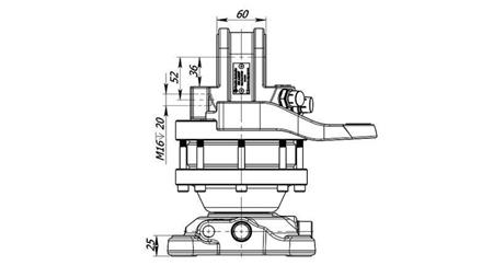 ROTATOR HIDRAULIC 3000/1500 KG CU FLANȘĂ