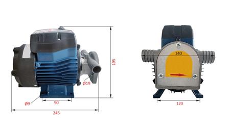 POMPĂ ELECTRICĂ 230V AC -1- 50 lit/min (3000 l/h)