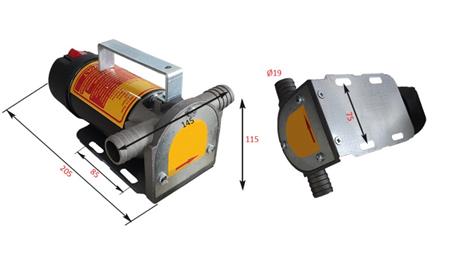 ЕЛЕКТРИЧЕСКА ПОМПА 12V DC -1- 50 литра/мин (3000 л/ч)