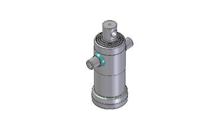 3042F -TELESCOPICKÝ CYLINDR STANDARD/OTVOR 4 STUPNĚ ZDVIH 830 FI 124