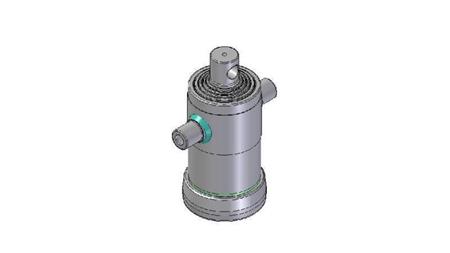 3052F -CILINDRU TELESCOPIC STANDARD/GAURĂ 5 ETAPE CUSCĂ 1230 FI 152