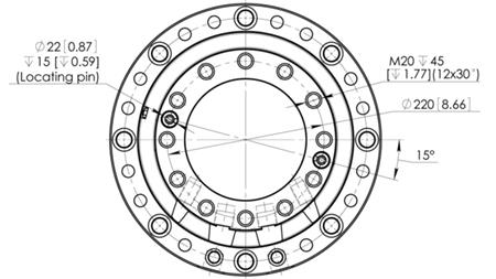 ХИДРАВЛИЧЕН РОТАТОР CPR14-01 55000/14000 KG
