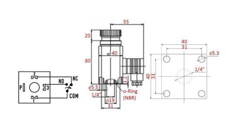 COMUTATOR DE PRESIUNE HIDRAULICĂ K55 20-200 BAR (MAX.400BAR)