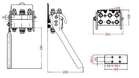 MULTI-FASTER SPOJKA 6-cestná BSP1/2 FIXNÍ ČÁST