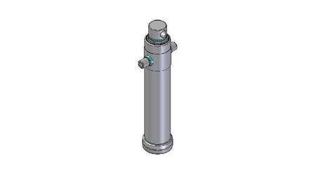 4027F - TELESCOPICKÝ CYLINDR STANDARD/DÍRA 2 STUPNĚ CESTA 1095 PRŮMĚR 124