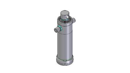4038F -CILINDRU TELESCOPIC STANDARD/GAURĂ 3 ETAPE CUSCĂ 1483 DIAMETRU 152