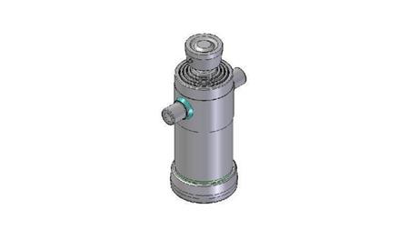 4041S -TELESCOPICKÝ CYLINDR STANDARD/BALL 4 STUPNĚ ZDVIH 1040 PRŮMĚR 152