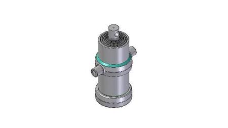 6023F -CILINDRU TELESCOPIC STANDARD/GAURĂ 6 ETAPE CUSCĂ 2545 DIAMETRU 170