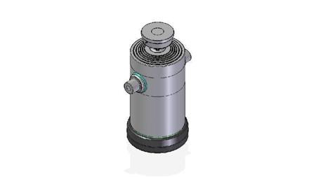 6086S -CILINDRU TELESCOPIC STANDARD/BALL 6 ETAPE CĂLĂTORIE 2500 DIAMETRU 300