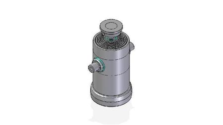 7033S -CILINDRU TELESCOPIC STANDARD/BALL 7 ETAPE CĂLĂTORIE 2272 DIAMETRU 240