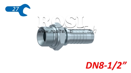 ХИДРАВЛИЧНА ВРЪЗКА BSP МЪЖКИ DN8-1/2