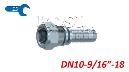 HIDRAVLIČNI PRIKLJUČEK DKJ JIC74° ŽENSKI DN10-9/16”-18