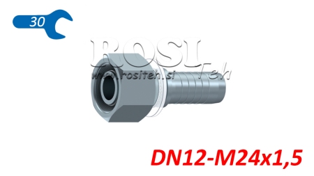 ХИДРАВЛИЧНА ВРЪЗКА DKOS 16 S ЖЕНСКА DN12-M24X1,5