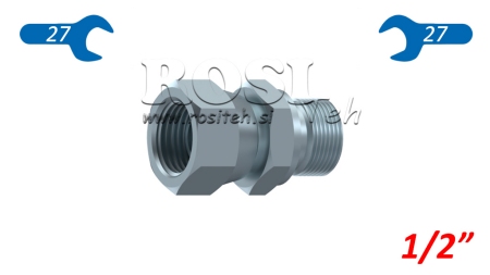 ХИДРАВЛИЧЕН ДВОЕН КЛЮЧ С ВРЪТЛИВ НУТ 1/2