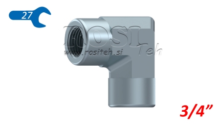 HIDRAVLIČNI KOLENO 90°  KRATKO ŽENSKI-ŽENSKI 3/4