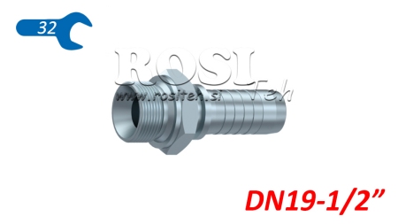 ХИДРАВЛИЧНА ВРЪЗКА BSP МЪЖКИ DN19-1/2