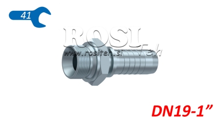 ХИДРАВЛИЧНА ВРЪЗКА BSP МЪЖКИ DN19-1