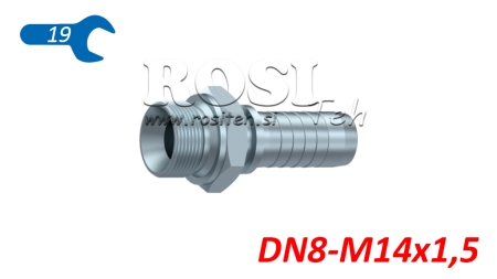 ХИДРАВЛИЧНА ВРЪЗКА BSP МЪЖКИ DN8-M14X1,5